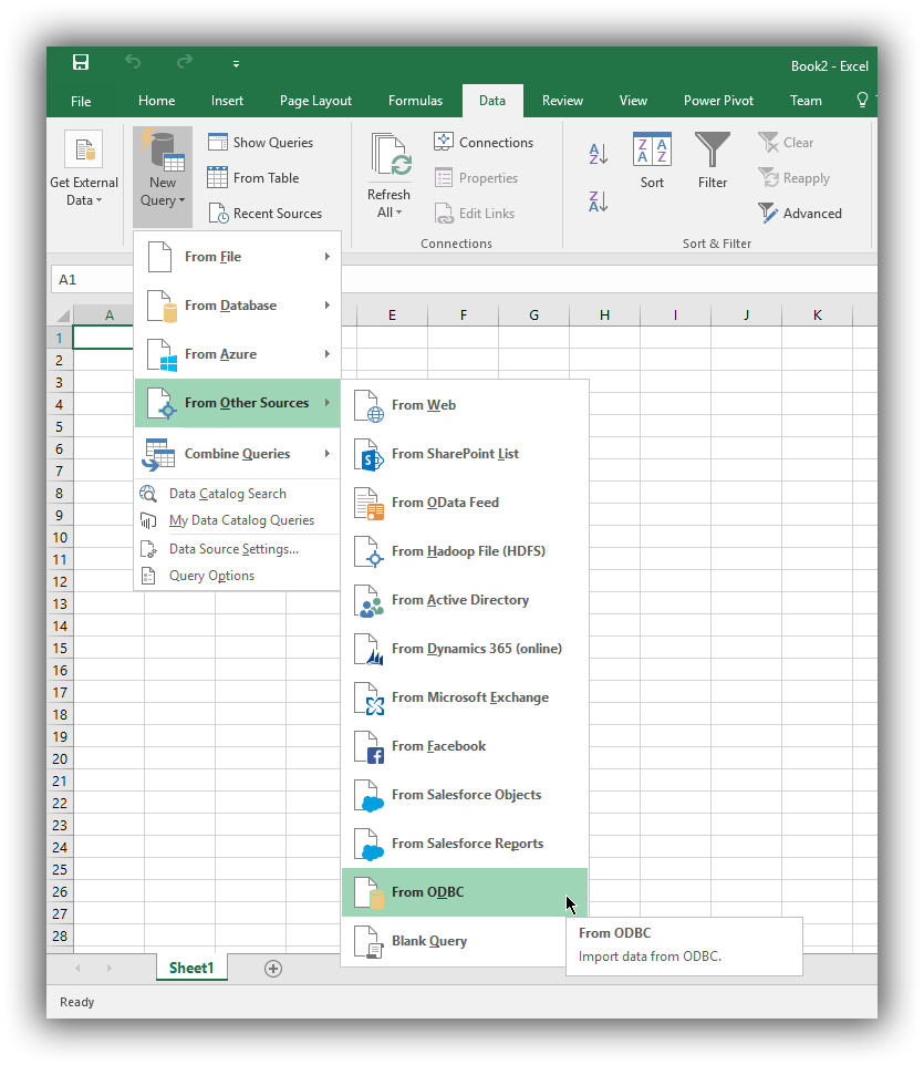 do power query in excel 365 for mac